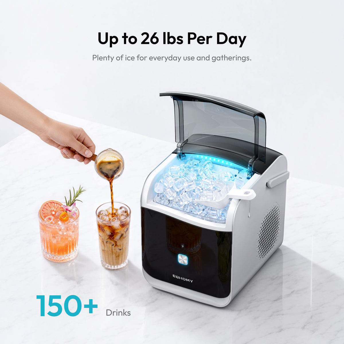 Euhomy Dart H1 Pro Bullet Ice Maker
