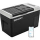 EUHOMY 12V Portable Car Refrigerator, 25L with APP Control, Black & Gray – Quiet, Compact, Travel-Ready