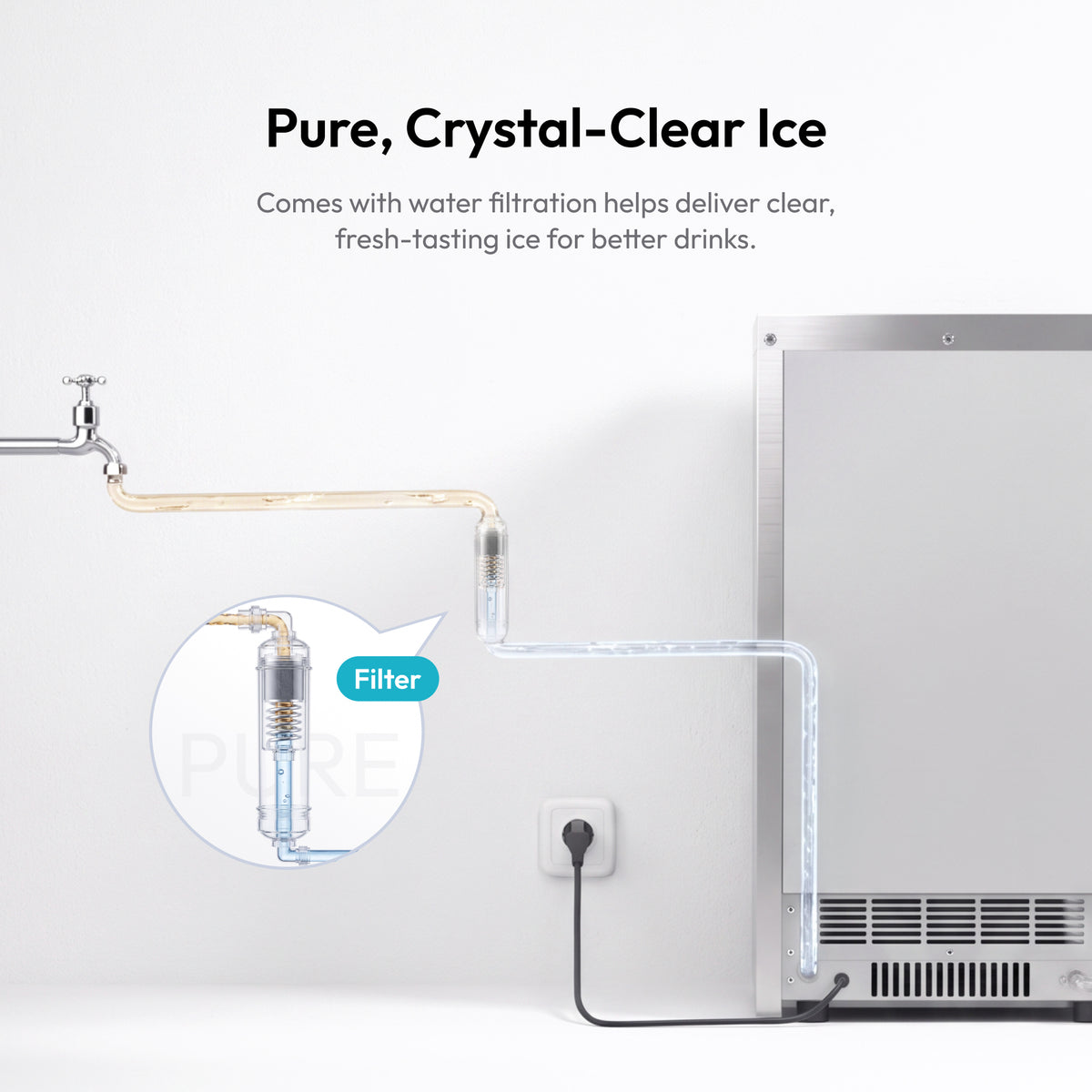 Euhomy Lucid M3 Cube Commercial Ice Maker