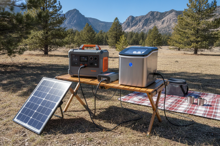 Can Solar Panels Realistically Power a Portable Ice Maker?