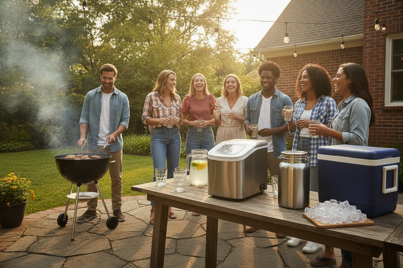 How Much Ice Can a 26 lb/Day Machine Realistically Produce for a Backyard BBQ?
