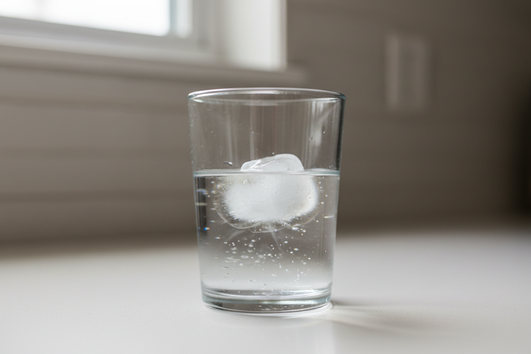 What Causes White Flakes or Particles to Appear Inside Ice Cubes?