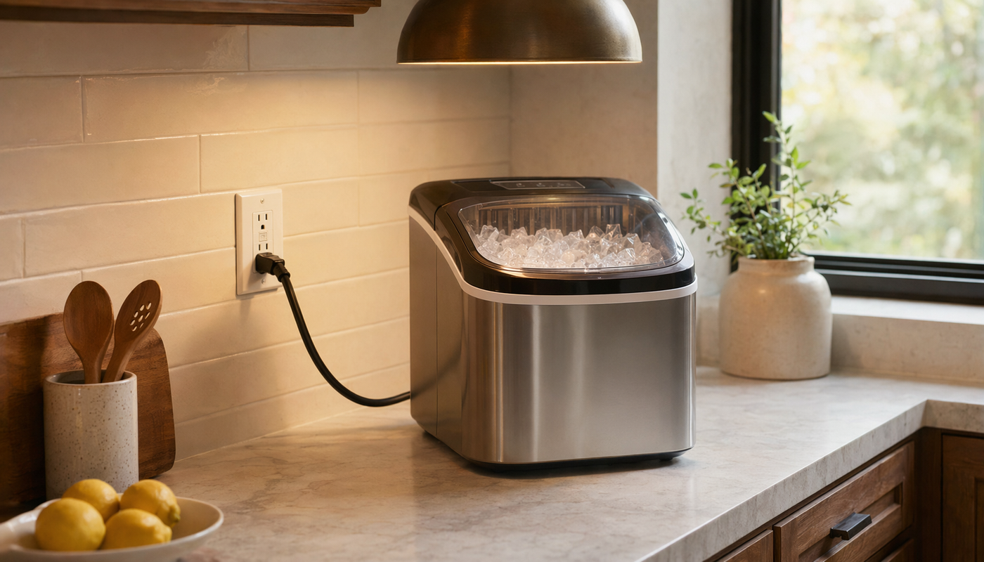 What Electrical Outlet Does a Countertop Ice Maker Need? Voltage, Amps, GFCI, and Safe Setup