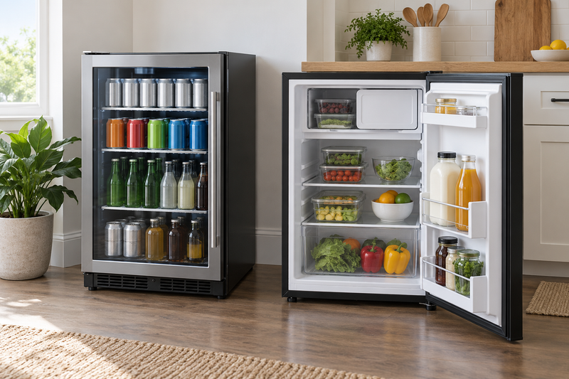 Beverage Fridge vs. Mini Fridge: Choose by What You Store