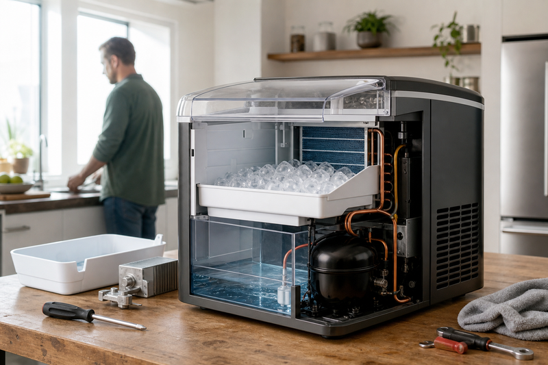 How Refrigerant Flow Creates Ice in a Portable Ice Maker