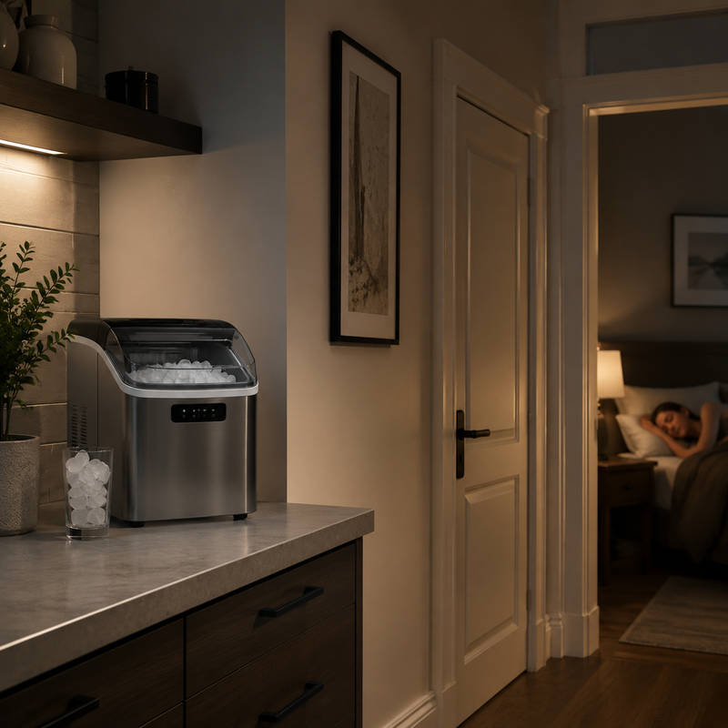 How Far From a Bedroom Door Should You Place an Ice Maker?