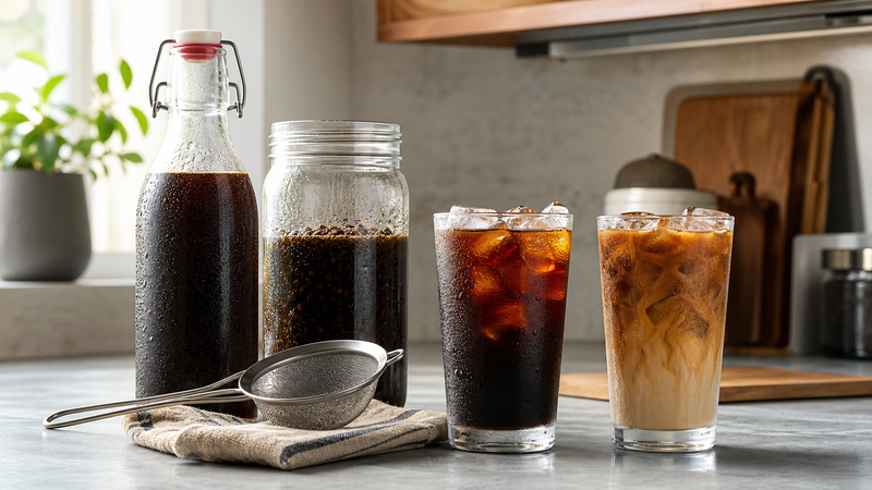 How to Brew Coffee Concentrate for Iced Drinks That Last All Week
