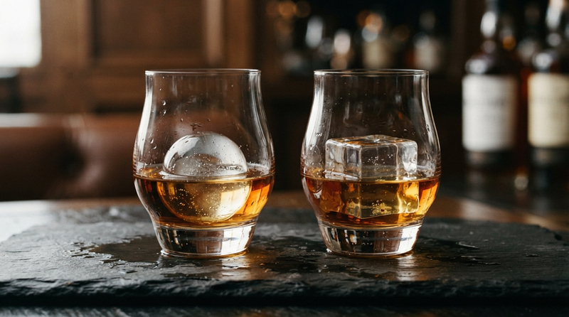 Sphere Ice vs Clear Ice Cubes: Which Looks Better in Whiskey?