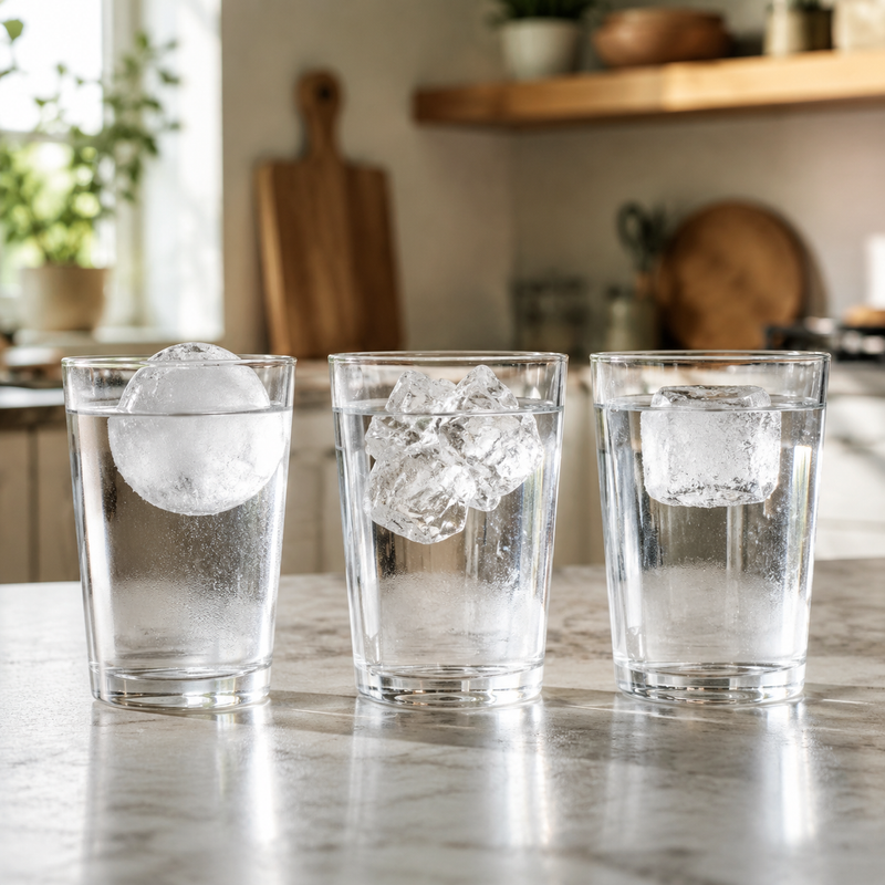 Why Do Some Ice Shapes Float Higher in Drinks Than Others?