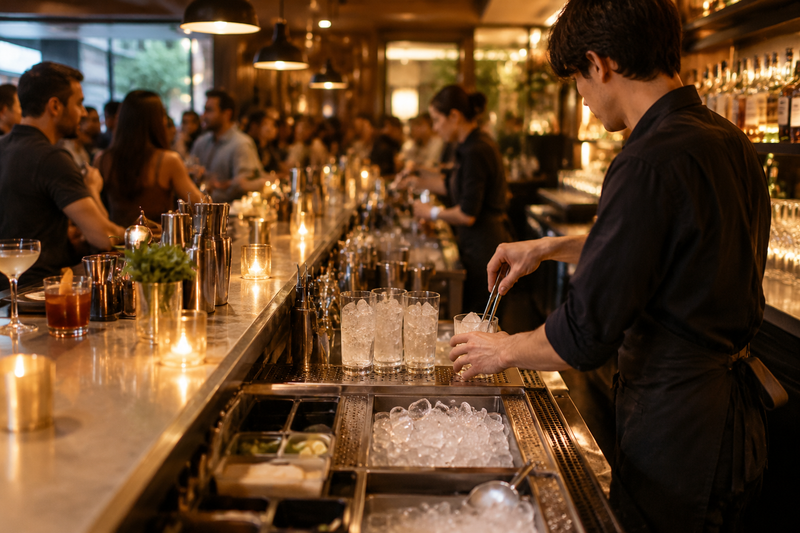 How Much Ice Does a Small Bar or Café Need on a Busy Weekend?