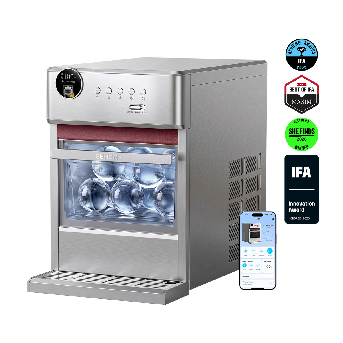 Euhomy Rock Pro Sphere Ice Maker