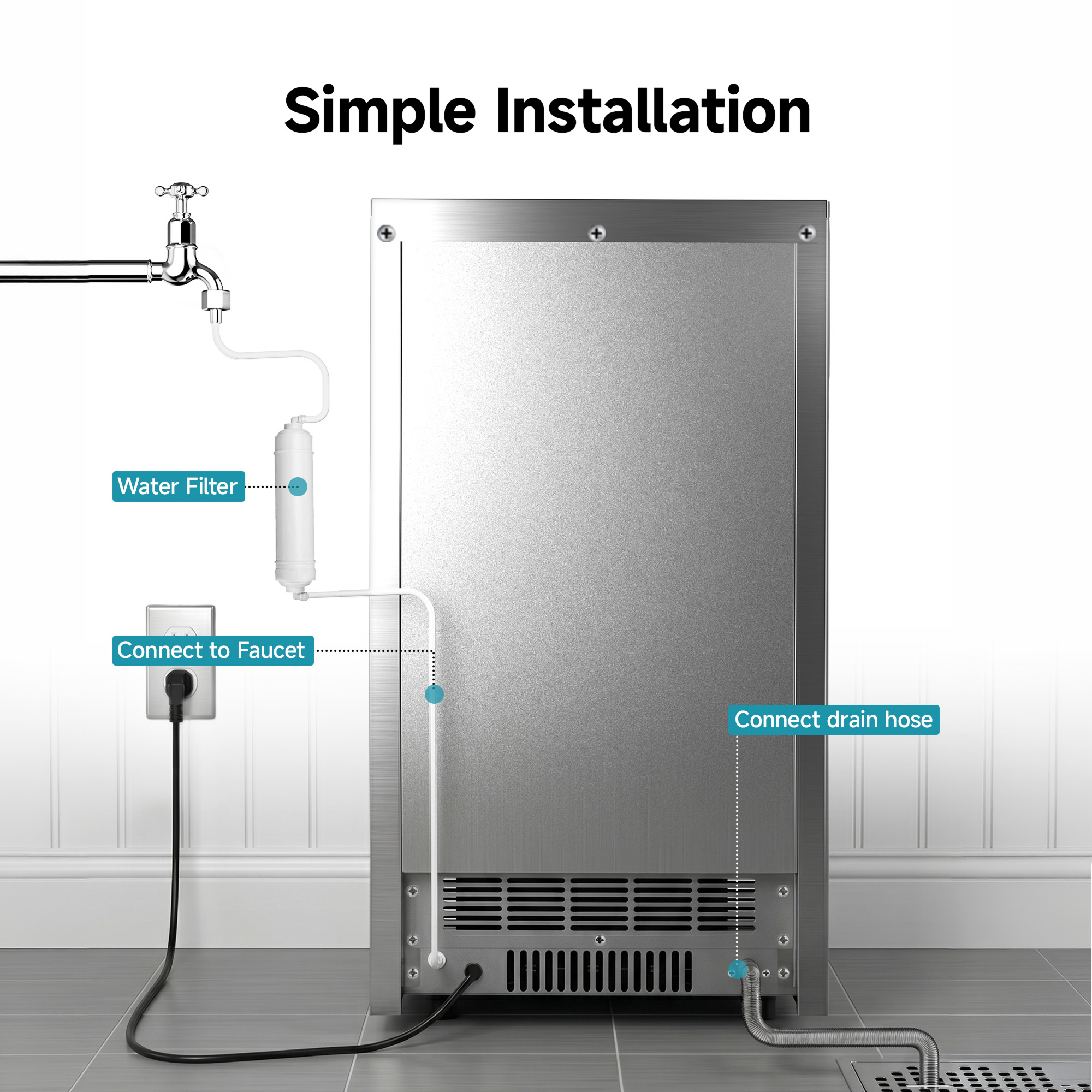 Euhomy Lucid M3 Cube Commercial Ice Maker