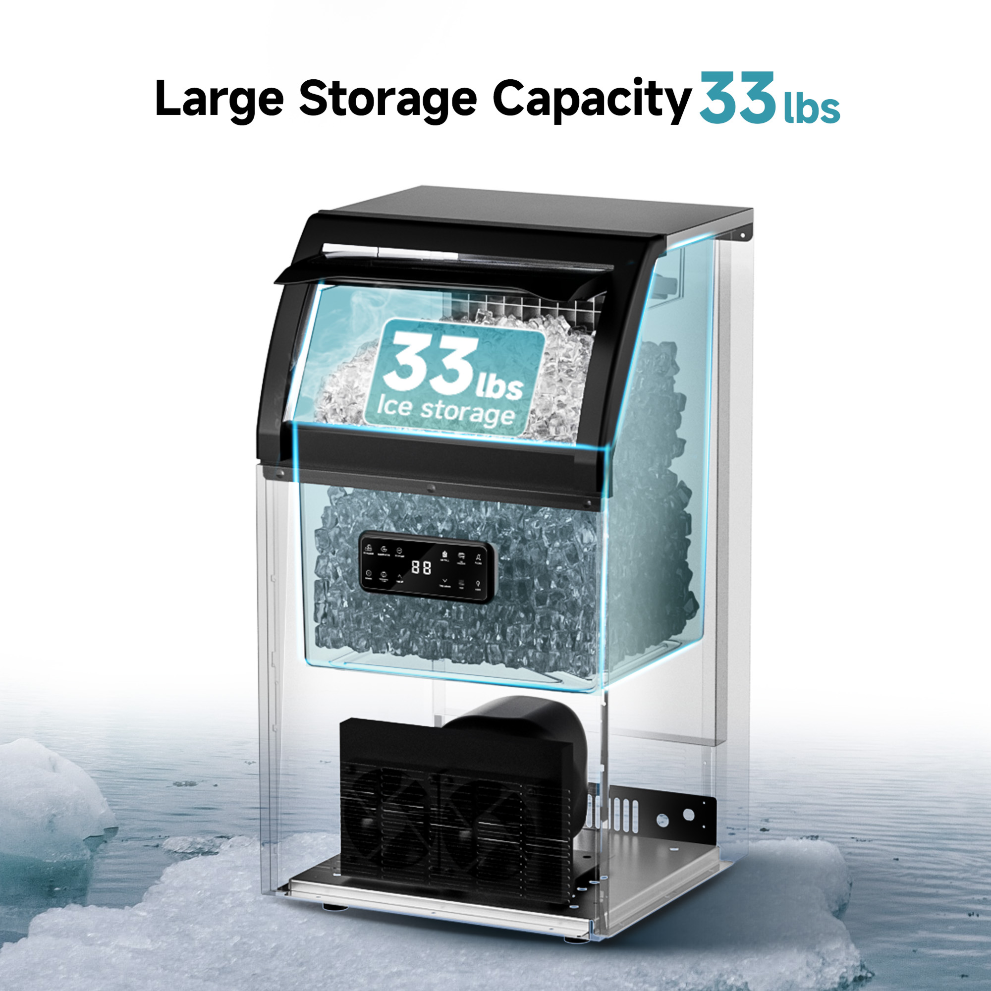 Euhomy Lucid M3 Cube Commercial Ice Maker