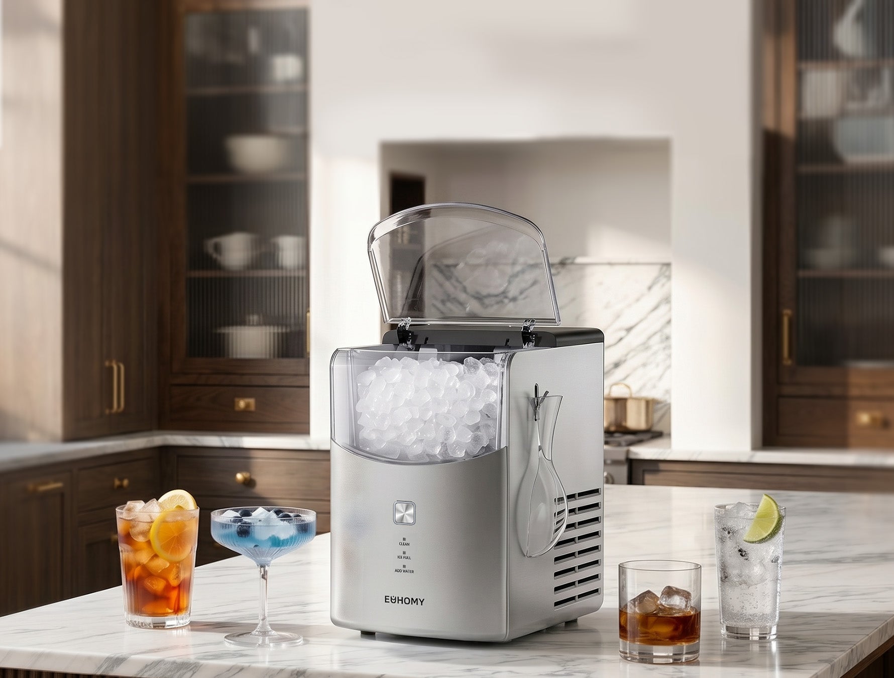 Euhomy Pearl L1 Max Nugget Ice Maker, Soft & Chewable Nugget Ice
