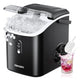 EUHOMY Pearl H1 Portable Nugget Ice Maker Countertop With Handle– 34Lbs/24H, 6-Min Fast Ice, Ice Full & Add Water Alerts