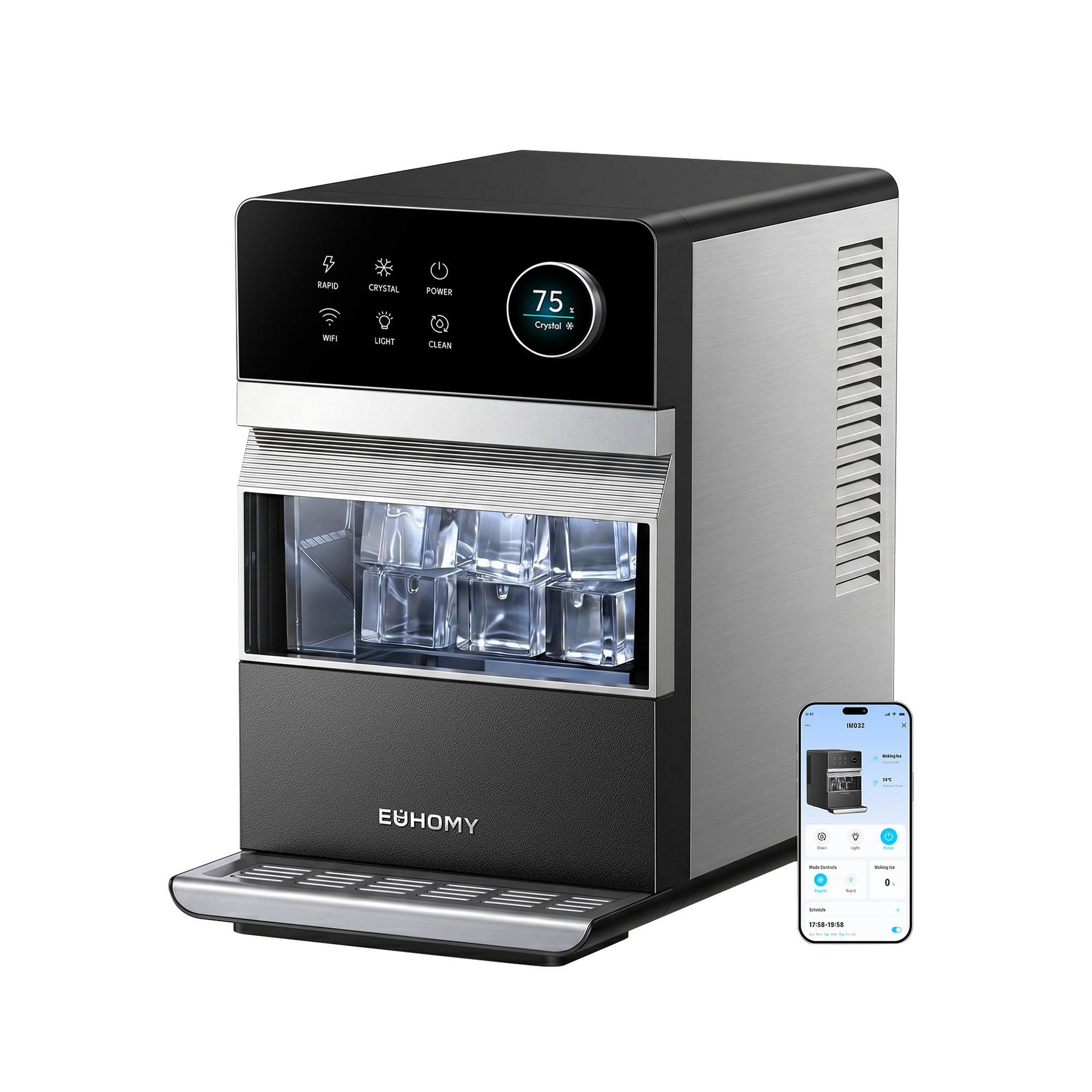 Euhomy Rock Plus Square Ice Maker