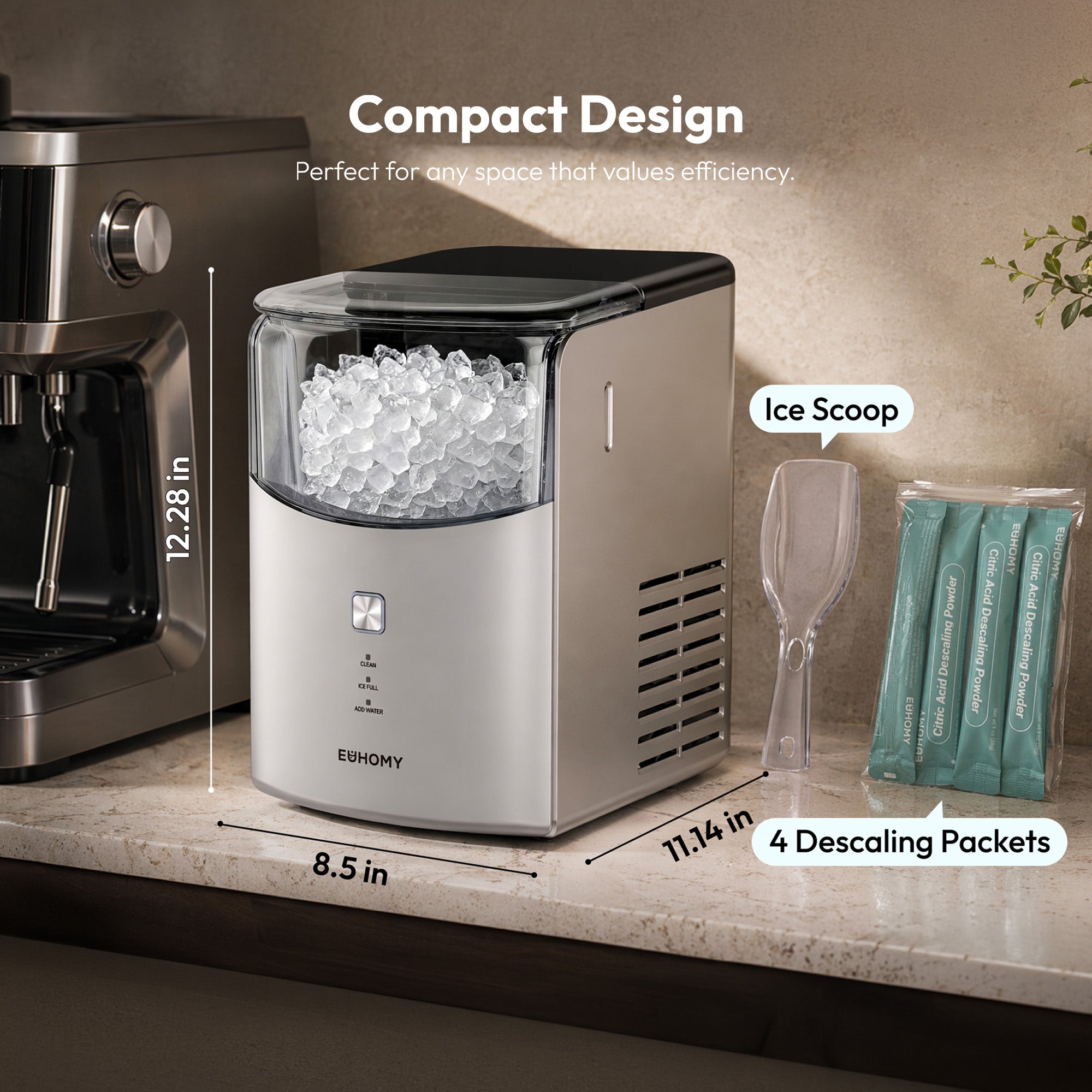 Euhomy Pearl L1 Max Nugget Ice Maker