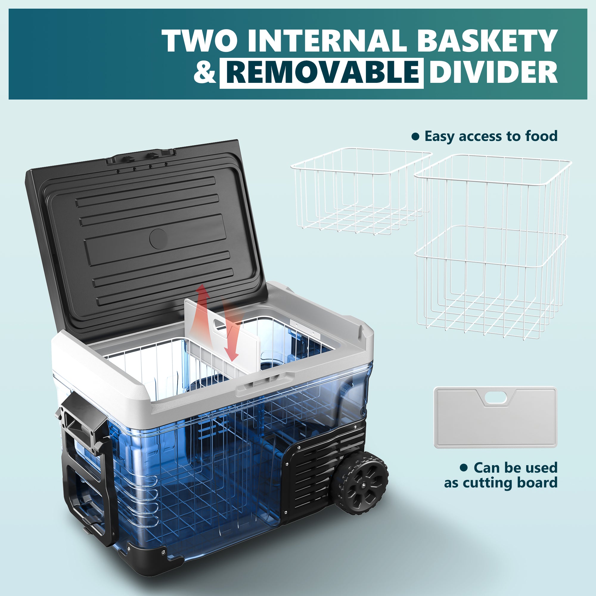 12V Car Refrigerator | 53Qt, App Control & Frost-Free