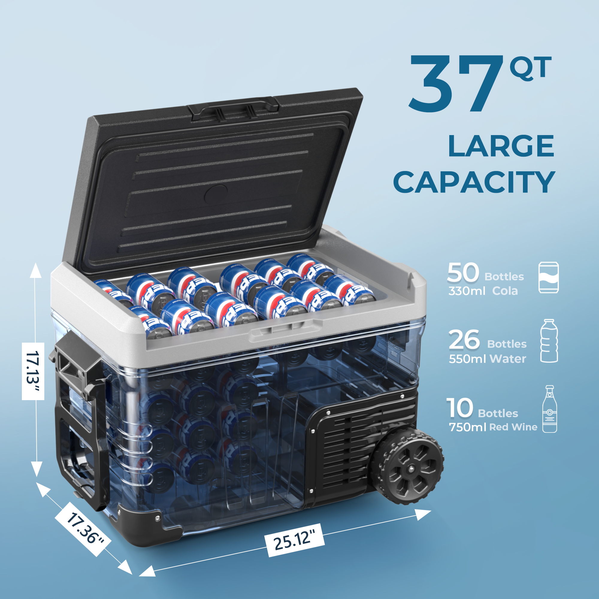 Euhomy Rover W2 Car Refrigerator (37QT/53QT)