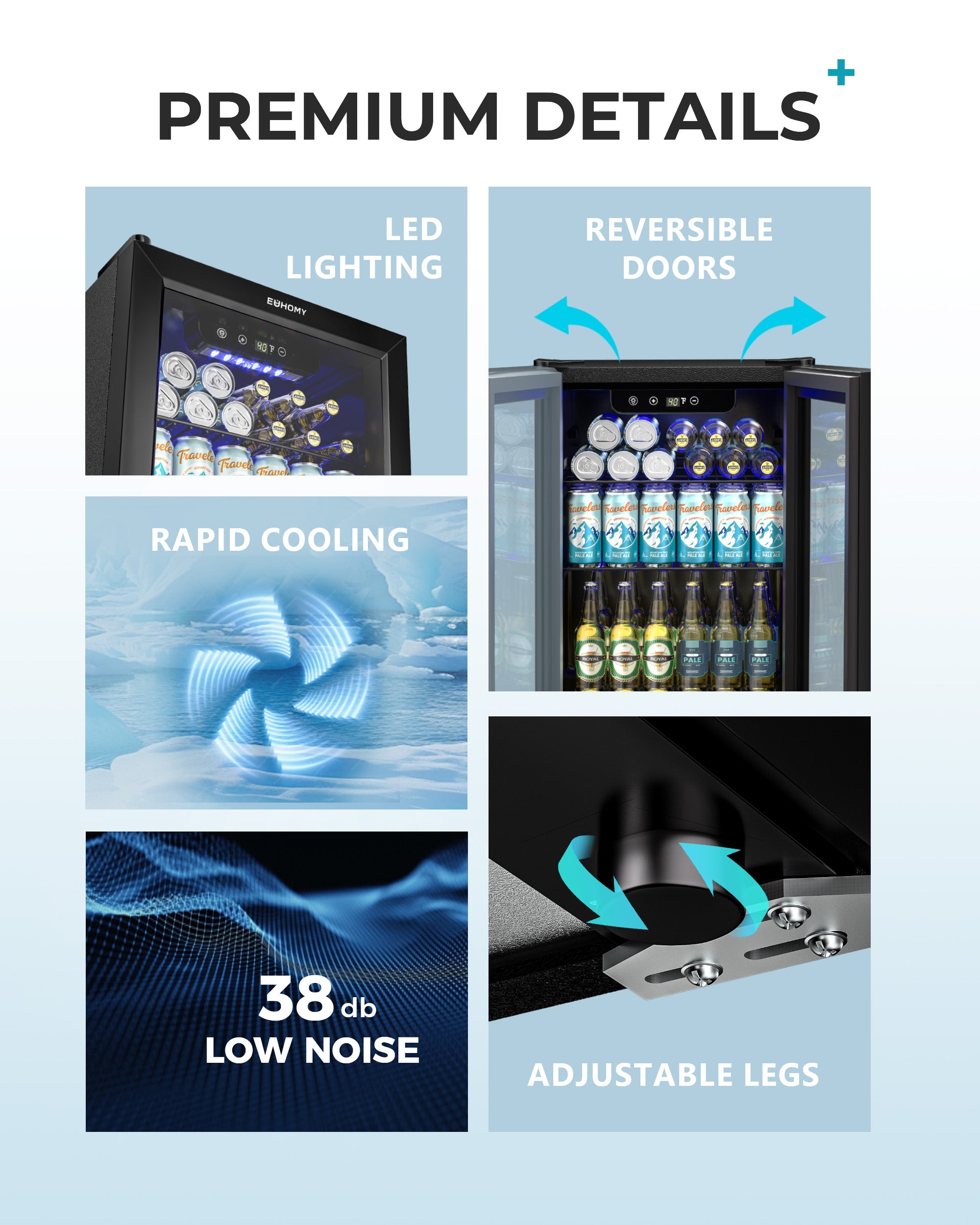 Euhomy Fizz 60 Beverage Refrigerator