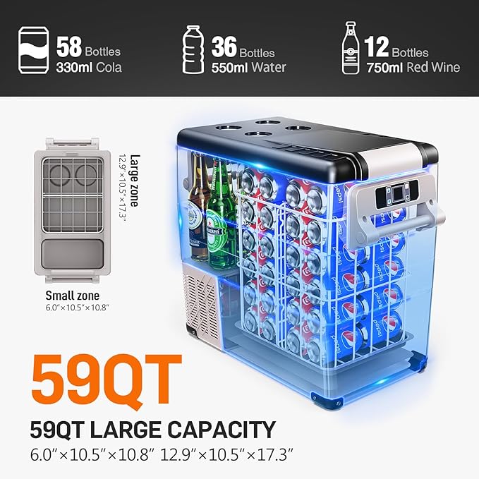 12V Portable Car Refrigerator | App-Controlled, Frost-Free 12V Portable Car Refrigerator | App-Controlled, Frost-Free