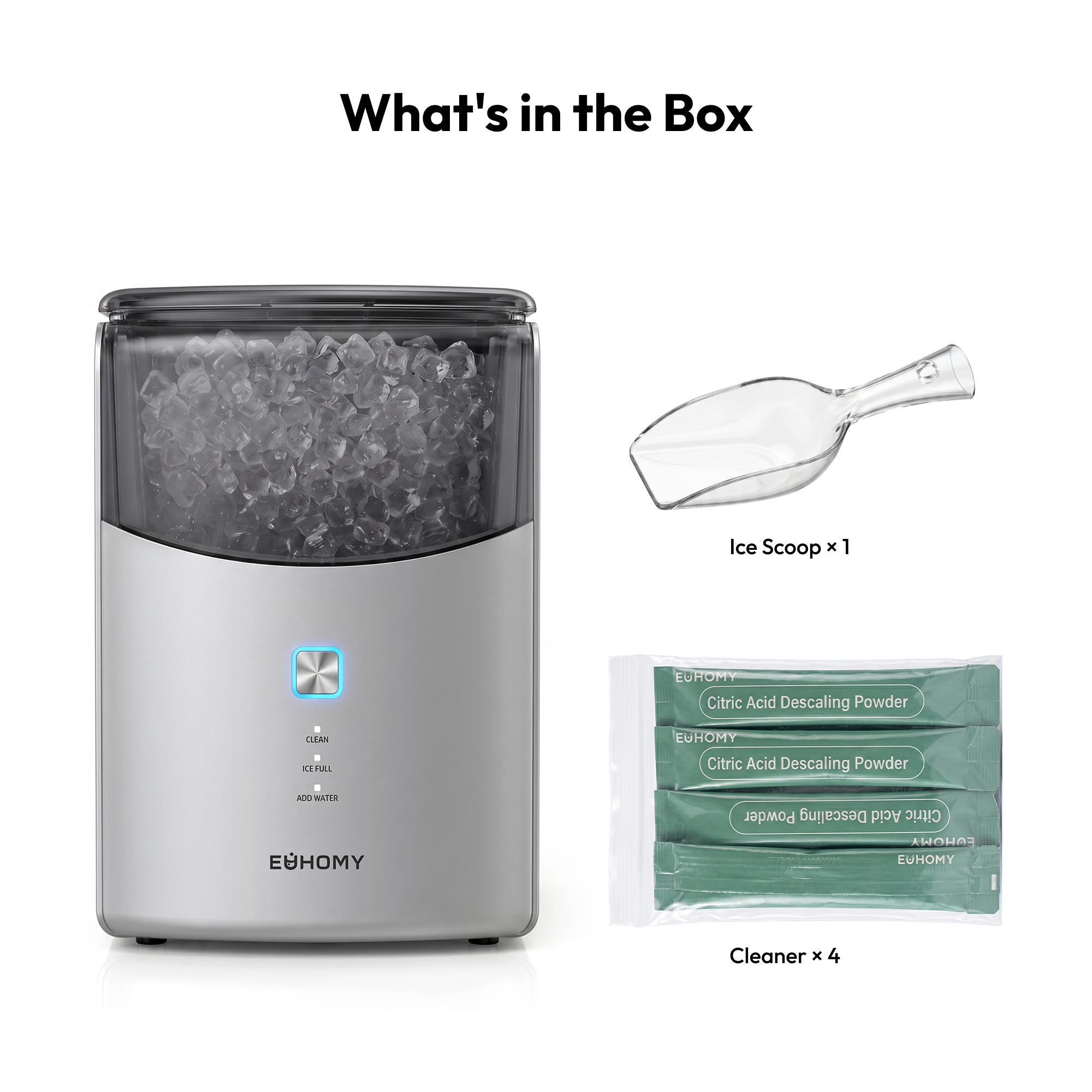 その他 ice ks1 Euhomy Pearl L1 Max Nugget Ice Maker, Soft & Chewable Nugget Ice