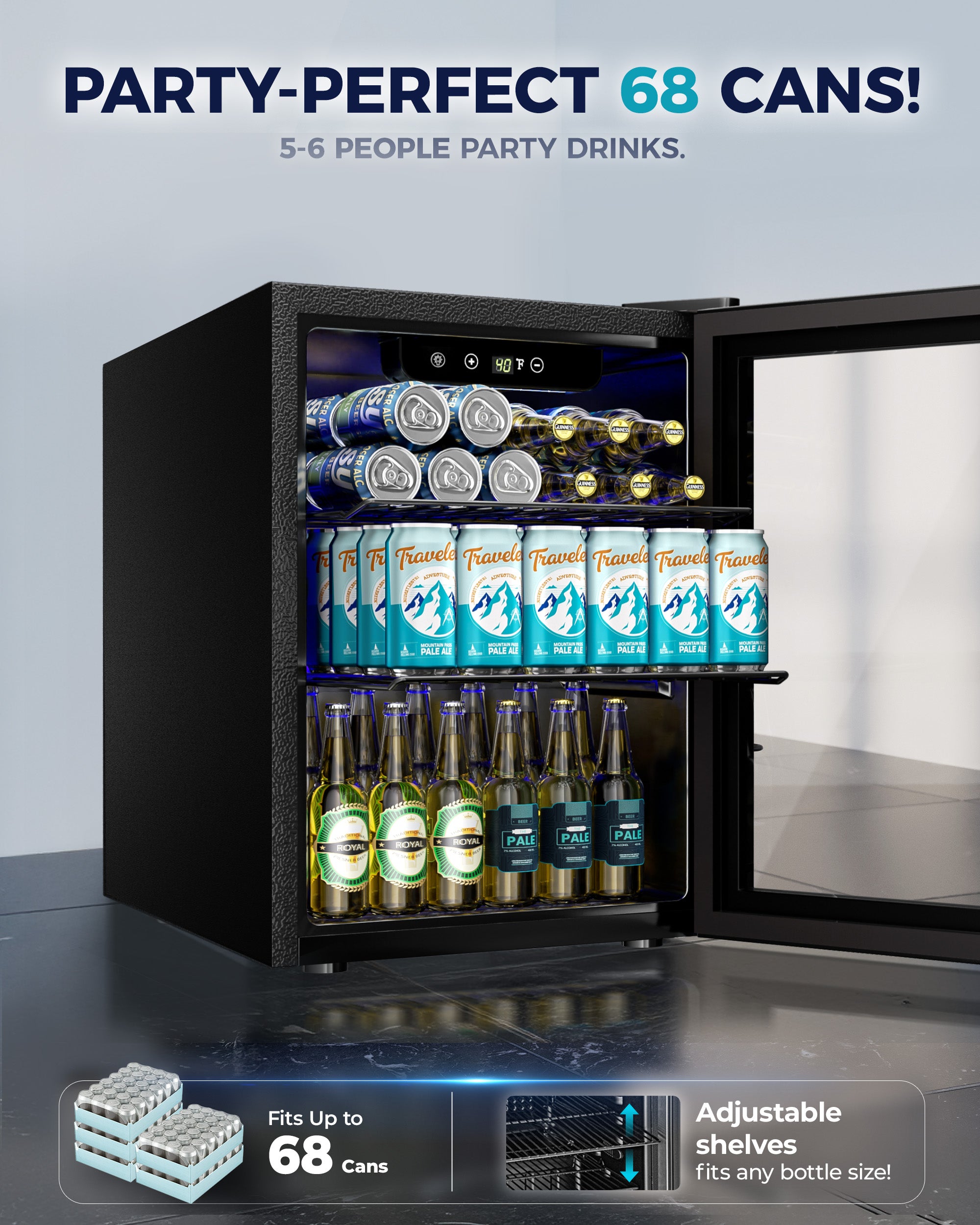 Euhomy Fizz 60 Beverage Refrigerator
