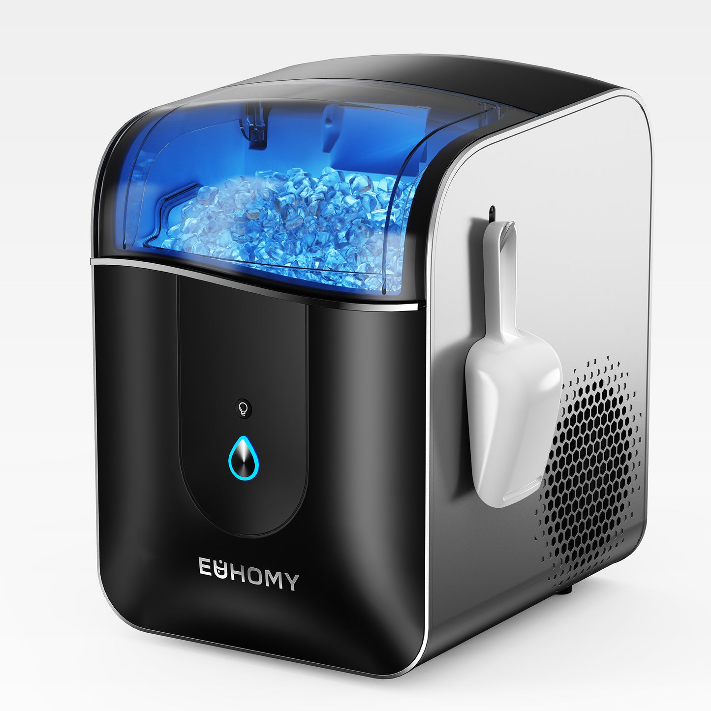 EUHOMY Pearl L1 Pro Portable Nugget Ice Maker Countertop–  Smart App Control & Alerts, 33Lbs/24H, 7–10 Mins Fast Ice