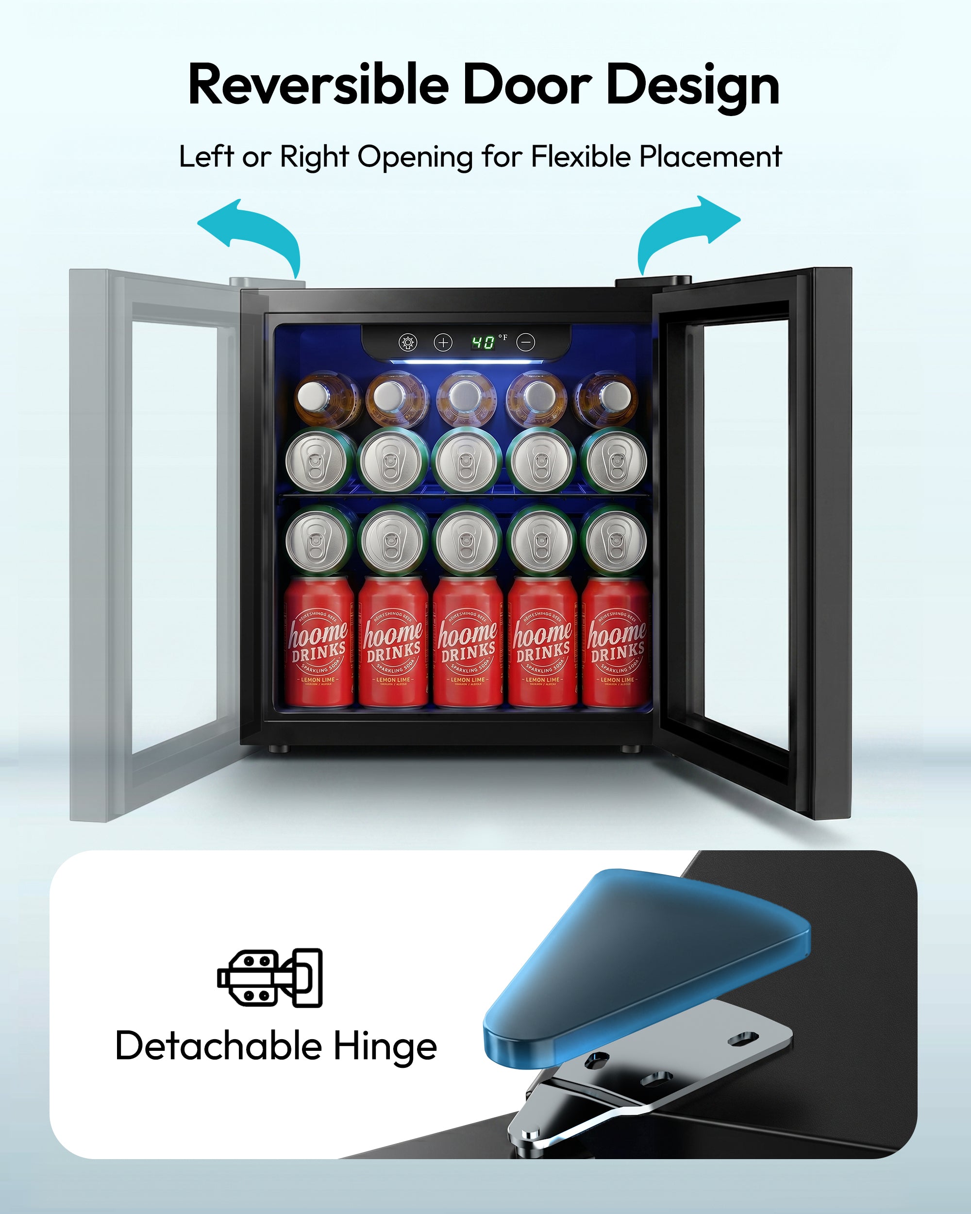 Euhomy Fizz 55 Beverage Refrigerator