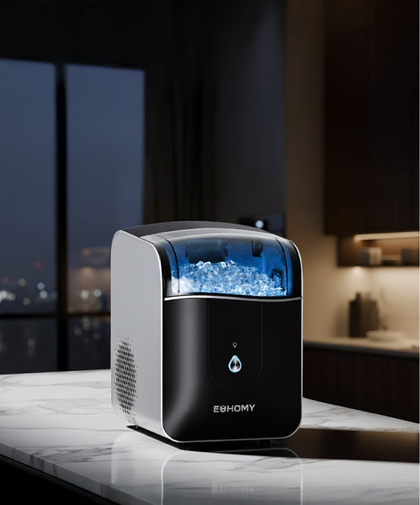 Euhomy 製氷機 コンパクト 黒 Amazon.com: EUHOMY Countertop Ice Maker Machine with Handle