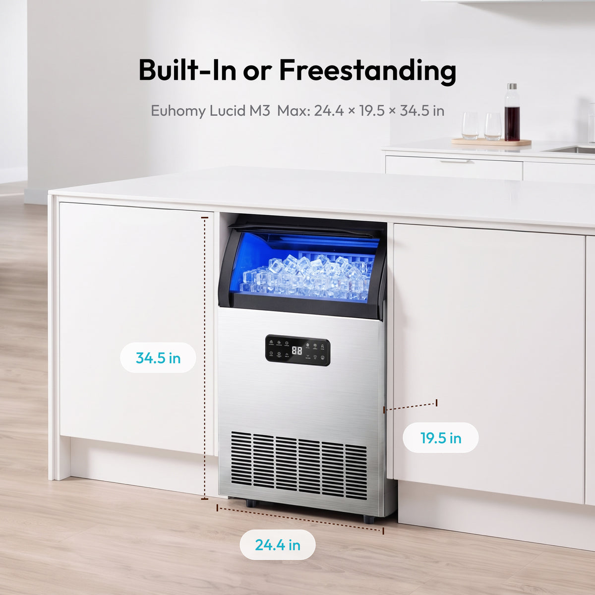 Euhomy Lucid M3 Cube Commercial Ice Maker