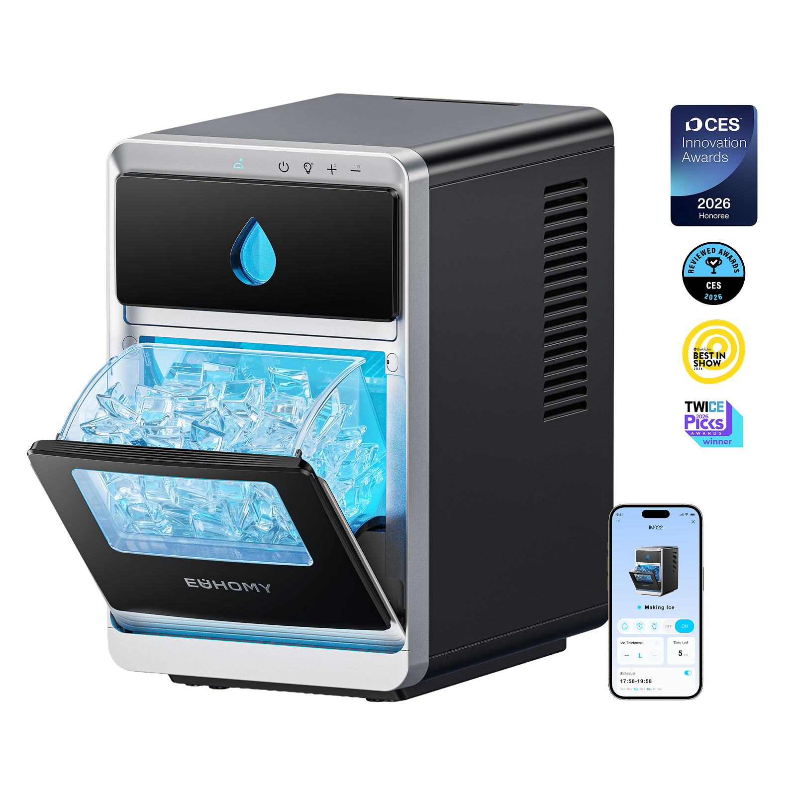 Euhomy Luna Series Crescent Ice Maker (LunaArc & Luna Pro)