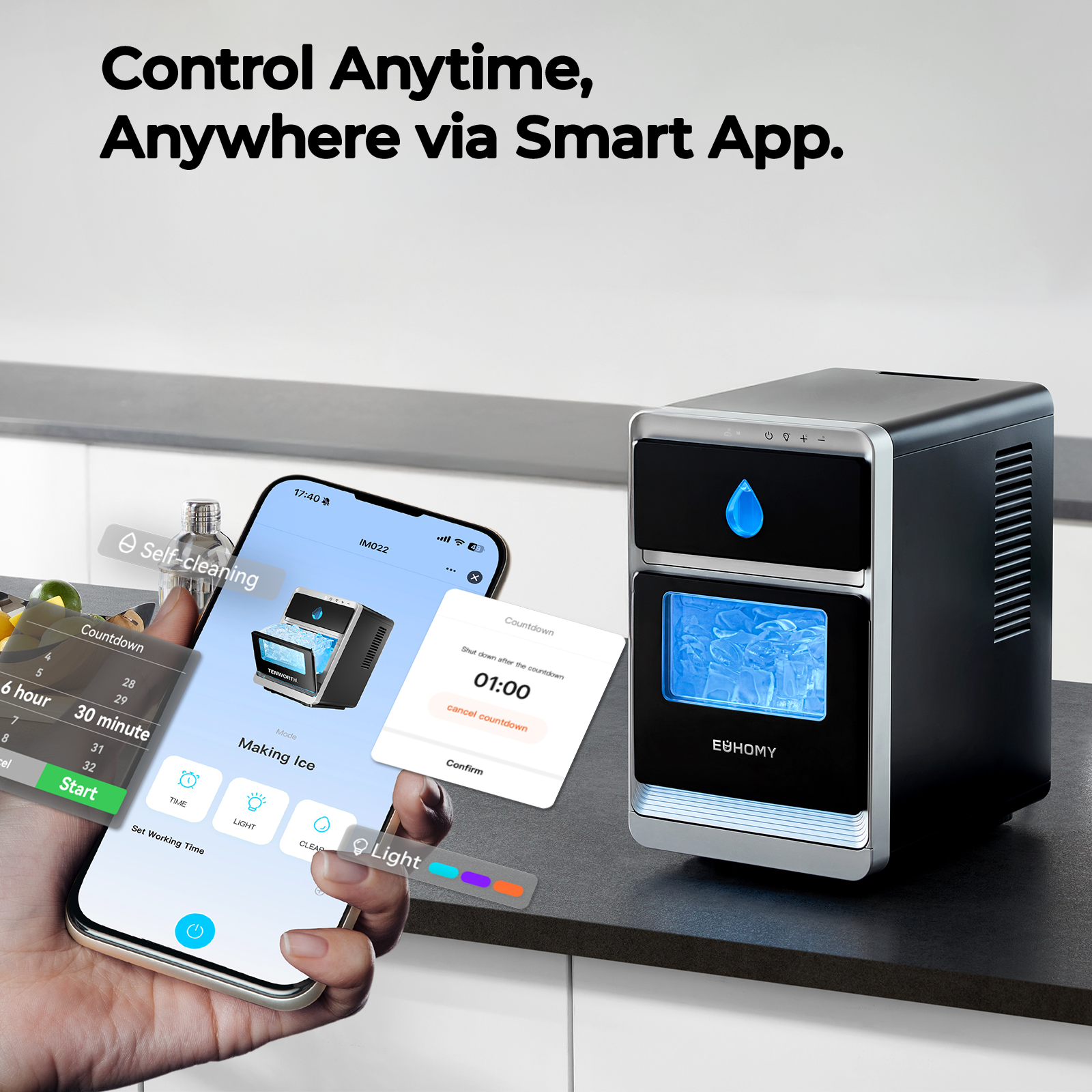 Euhomy Luna Series Crescent Ice Maker (LunaArc & Luna Pro)